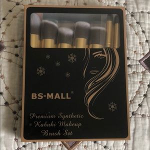 PREMIUM Synthetic Kabuki Makeup Brush Set 10pcs